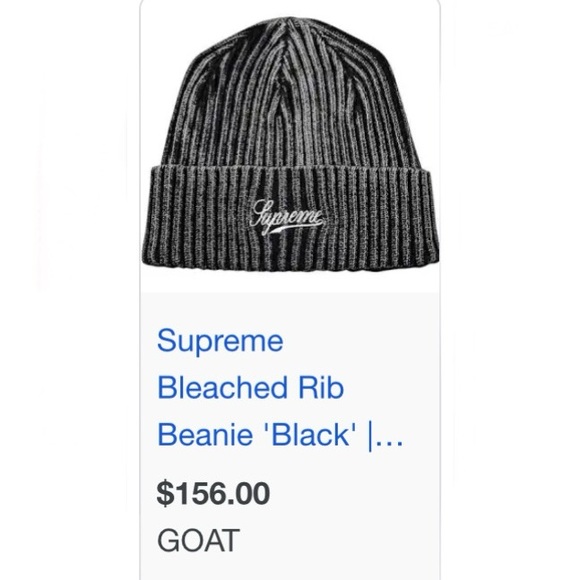 ๐HP๐๐ Supreme Bleached Rib Beanie SEALED! - Picture 7 of 8